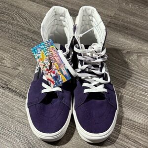 Sailor Moon x Vans Purple and White High-Top Sneakers New Size 10.5 men’s